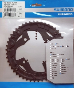 Zębatka Tarcza 48T Shimano FC-T4060 104BCD 3x9 Czarna Oryginał