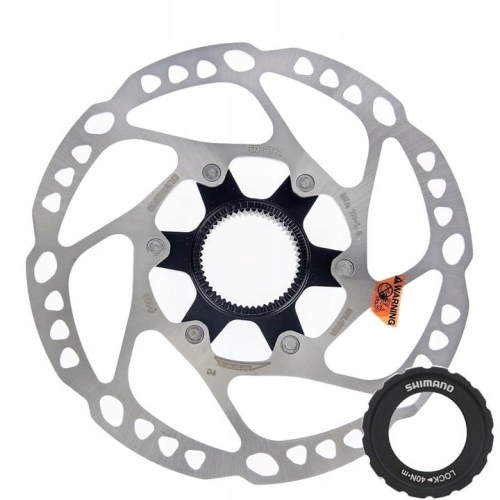 Tarcza Hamulcowa Shimano SM-RT64 160mm Deore + Nakrętka Oryginał