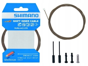 Linka Przerzutki Shimano XTR / Dura-Ace Polimer + Końcówki Oryginał BOX