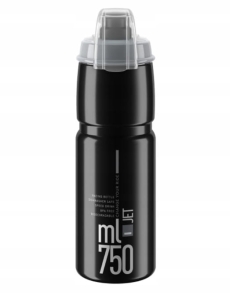 Bidon Elite Jet Plus 750ml Czarny Z Przykrywką
