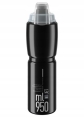 Bidon Elite Jet Plus 950ml Czarny Z Przykrywką