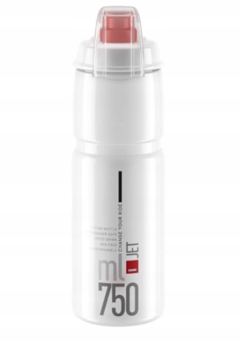 Bidon Elite Jet Plus 750ml Przezroczysty Z Przykrywką