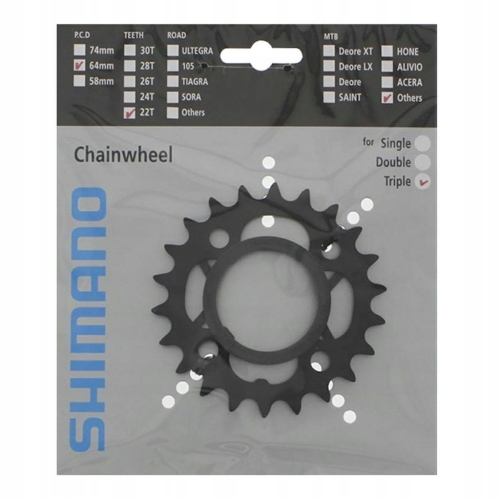 Tarcza Zębatka Shimano Acera FC-M391 22T 64BCD 3x9s Oryginał