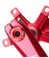 Śruba lewego ramienia korby SHIMANO HOLLOWTECH Czerwona