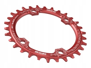 Zębatka rowerowa Okrągła Narrow Wide DECKAS 34T 96bcd Czerwona