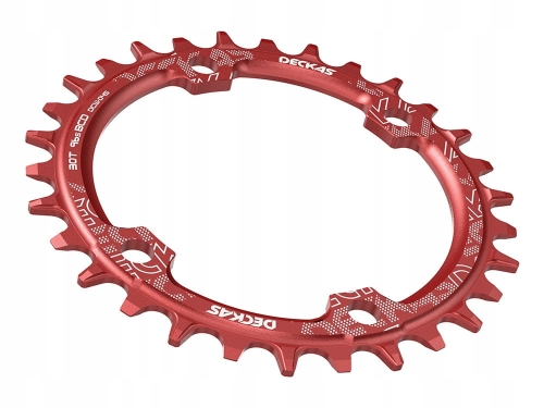 Zębatka rowerowa Okrągła Narrow Wide 34T 96bcd Czerwona